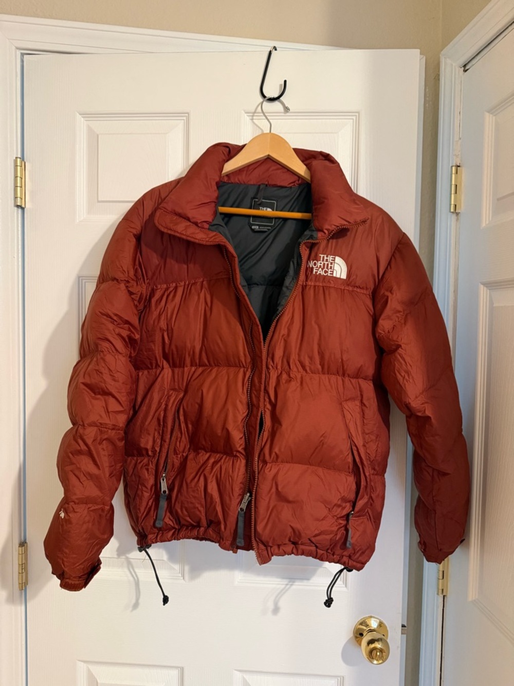 The North Face Vintage Retro Burn Orange NUPTSE 700 Down Puffer
Jacket Men's M